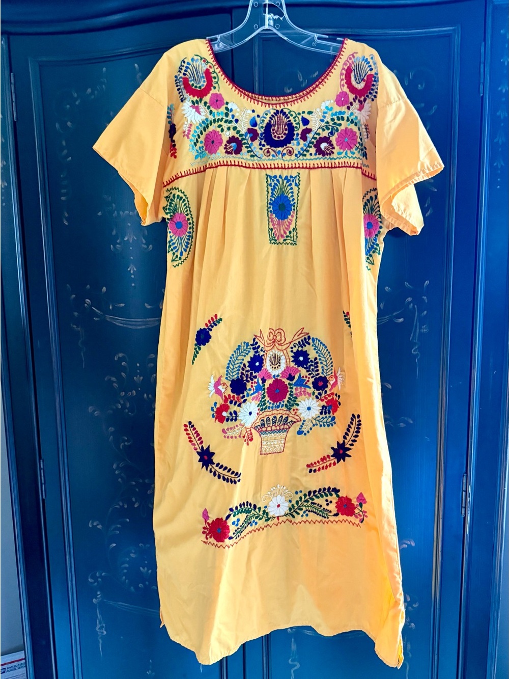 Yellow Embroidered Dress  💛 OS